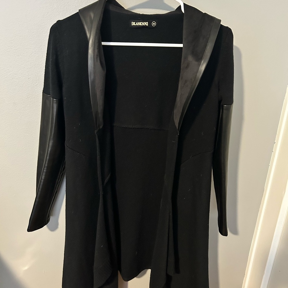 Blank NYC Black Cardigan Sweater